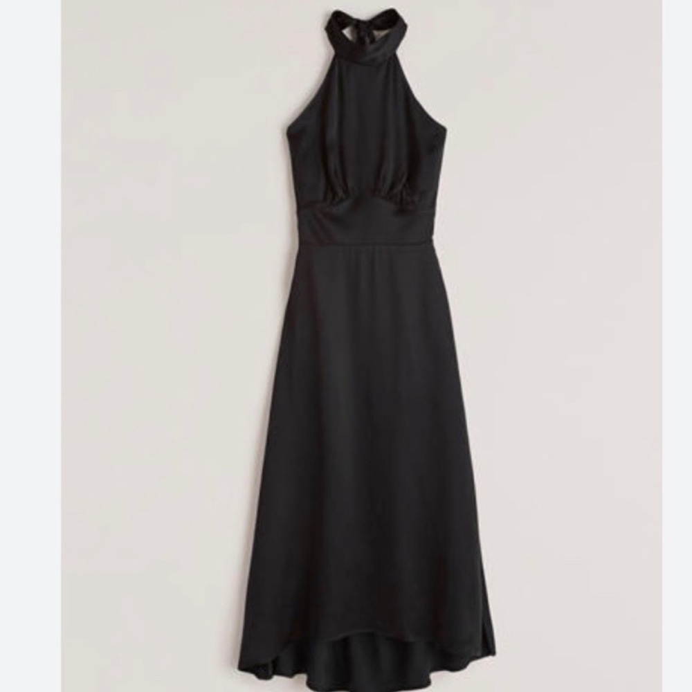 Abercrombie halter tie neck midi dress